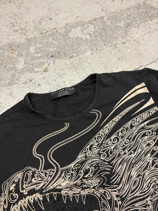 Philipp Plein Dragon Art Black T-Shirt Nfdzdks 4