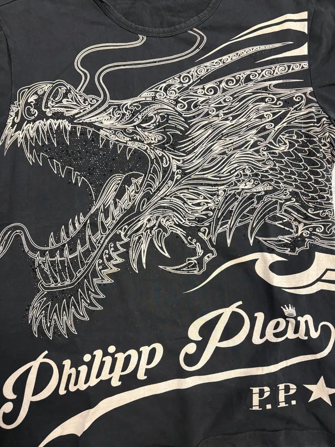 Philipp Plein Dragon Art Black T-Shirt Nfdzdks 5