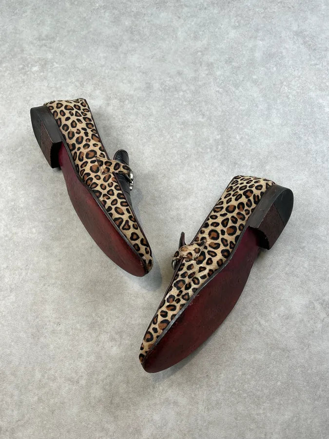 Philipp Plein Leopard Print Calf Hair Brown Loafer Shoes RTBEEoF 2