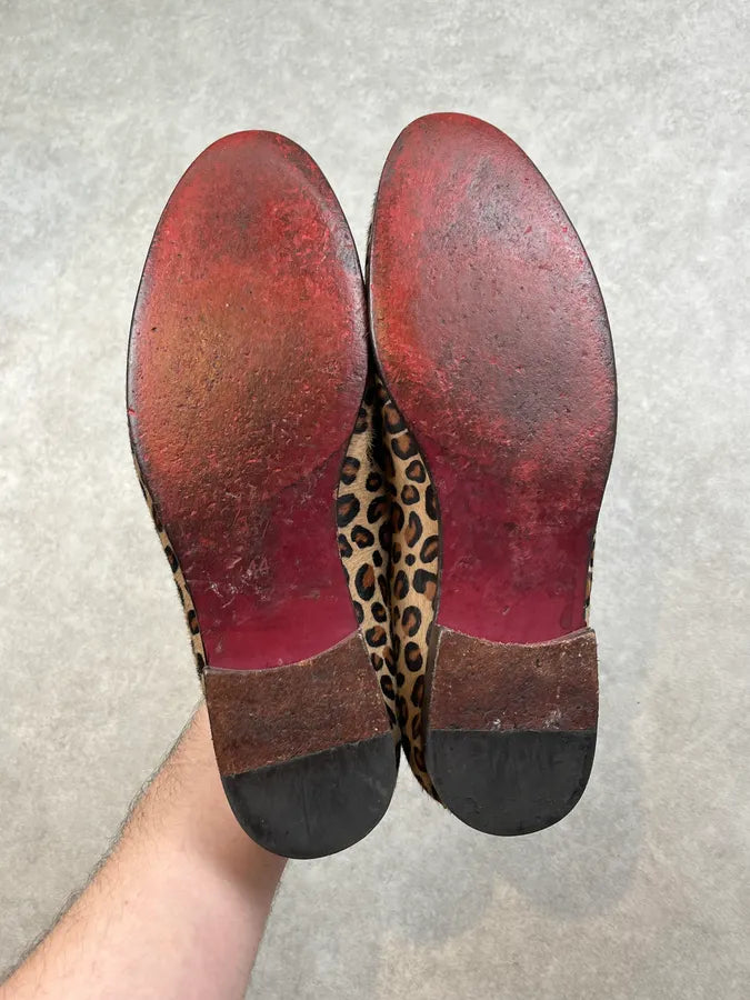 Philipp Plein Leopard Print Calf Hair Brown Loafer Shoes RTBEEoF 5