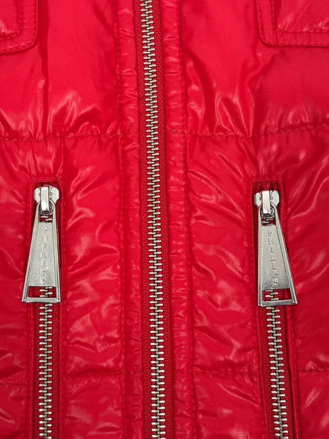 Philipp Plein Red Multi Zip Biker Puffer Jacket kbZICJi 10