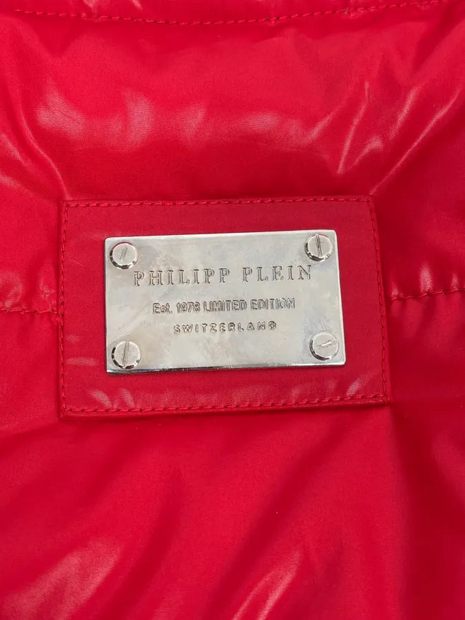 Philipp Plein Red Multi Zip Biker Puffer Jacket kbZICJi 11