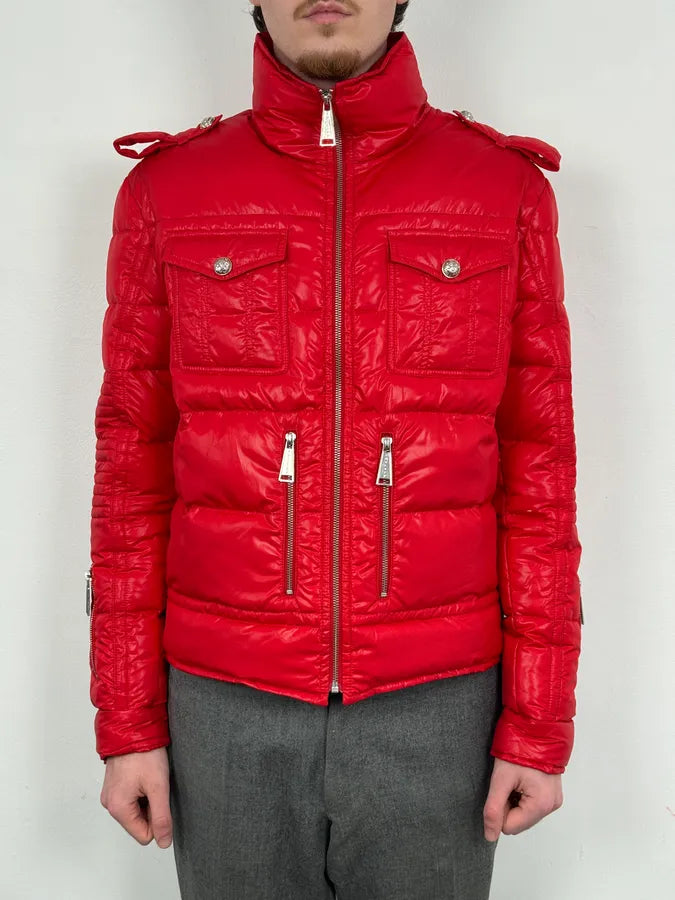 Philipp Plein Red Multi Zip Biker Puffer Jacket kbZICJi 1