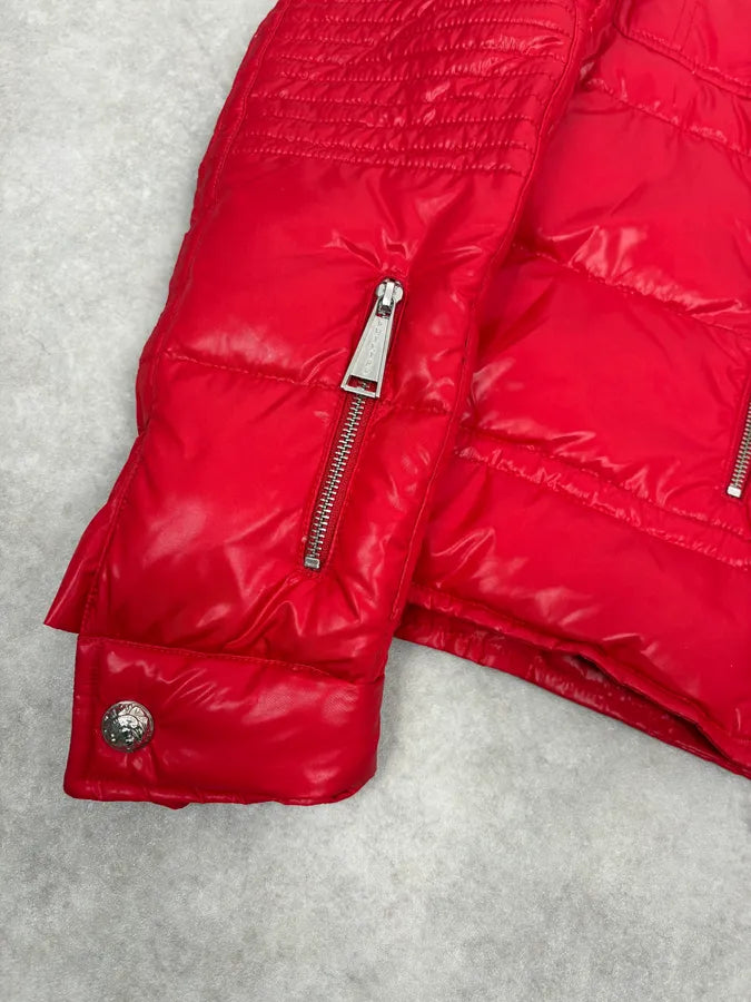 Philipp Plein Red Multi Zip Biker Puffer Jacket kbZICJi 8