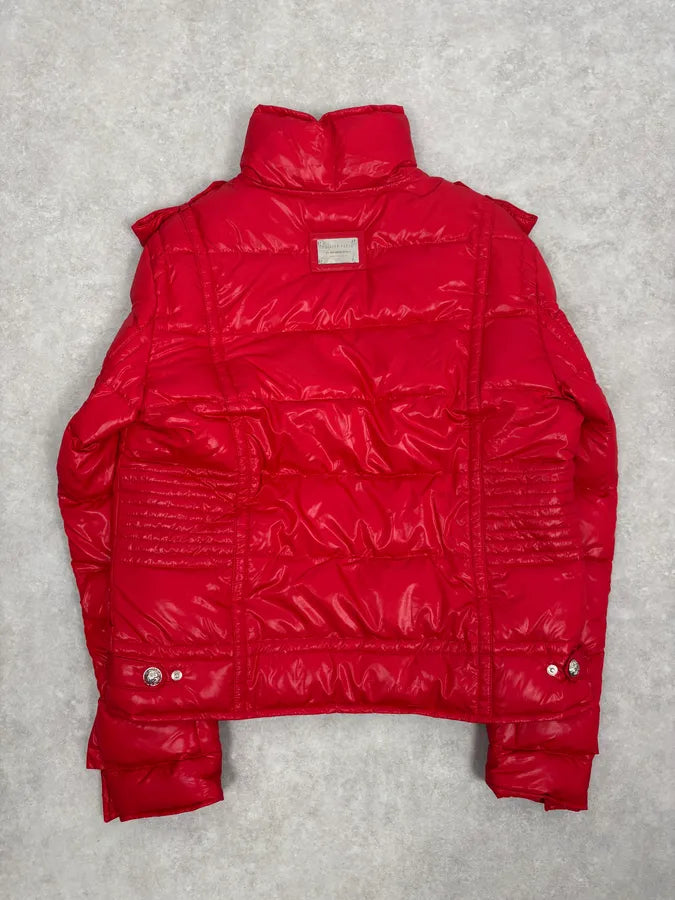 Philipp Plein Red Multi Zip Biker Puffer Jacket kbZICJi 5