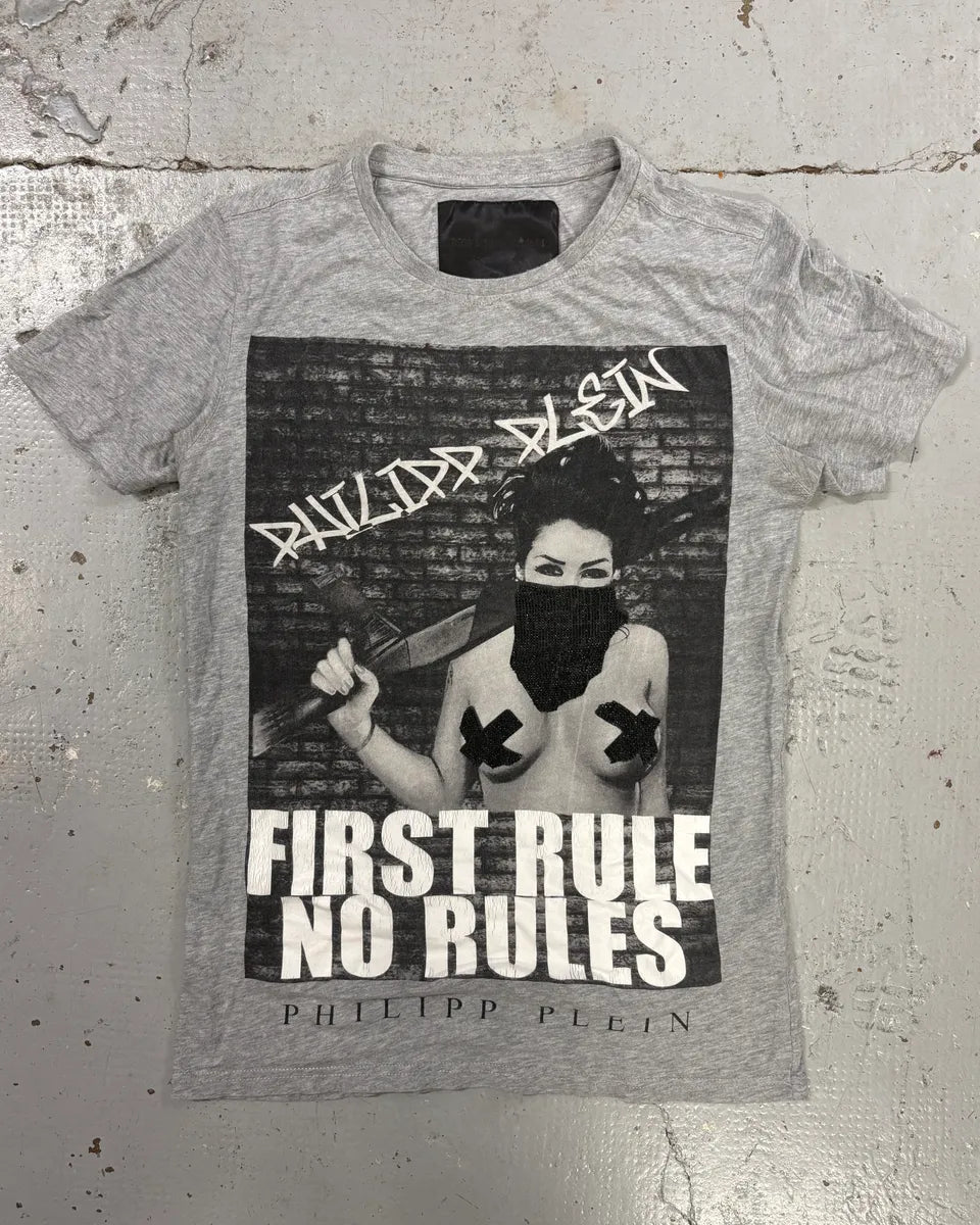 Philipp Plein No Rules Grey T-Shirt BPdDzsz 0