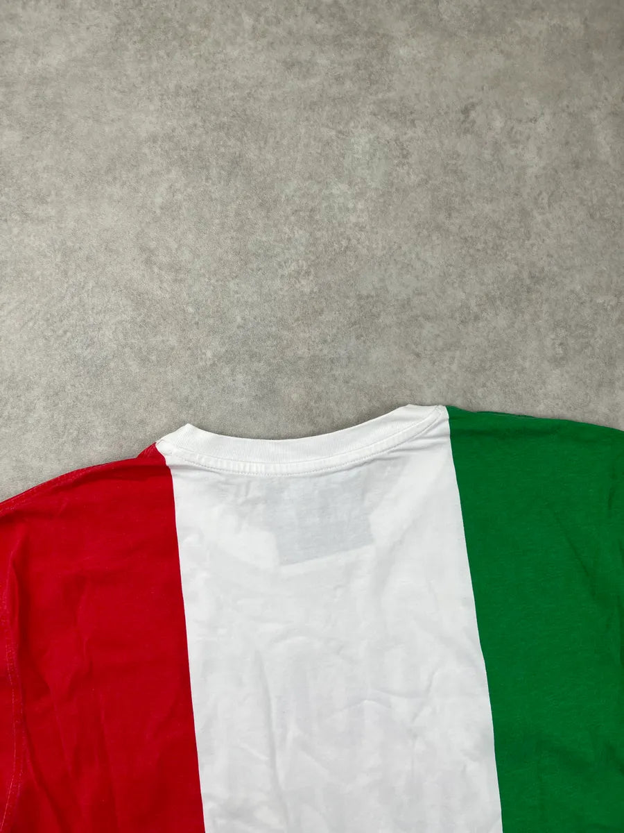 AW2014 Moschino Italian Flag Slogan T-Shirt WmWIZern 6