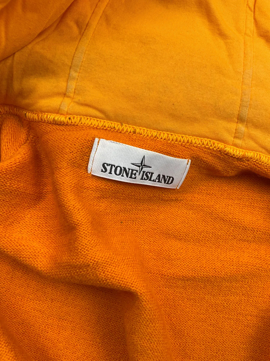 Stone Island Orange Compass Logo Contrast Hood Light Jacket IYRzShiw 12