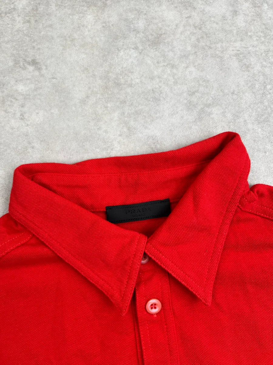 2000s Prada Red Multi-Pocket Polo puHRVwGn 8