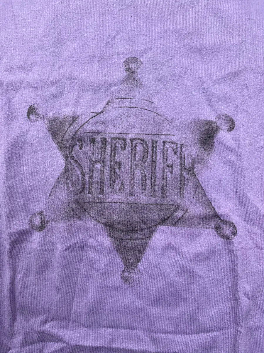 2000s Dolce & Gabbana Light Purple Sheriff Badge T-Shirt AGYSXarp 8