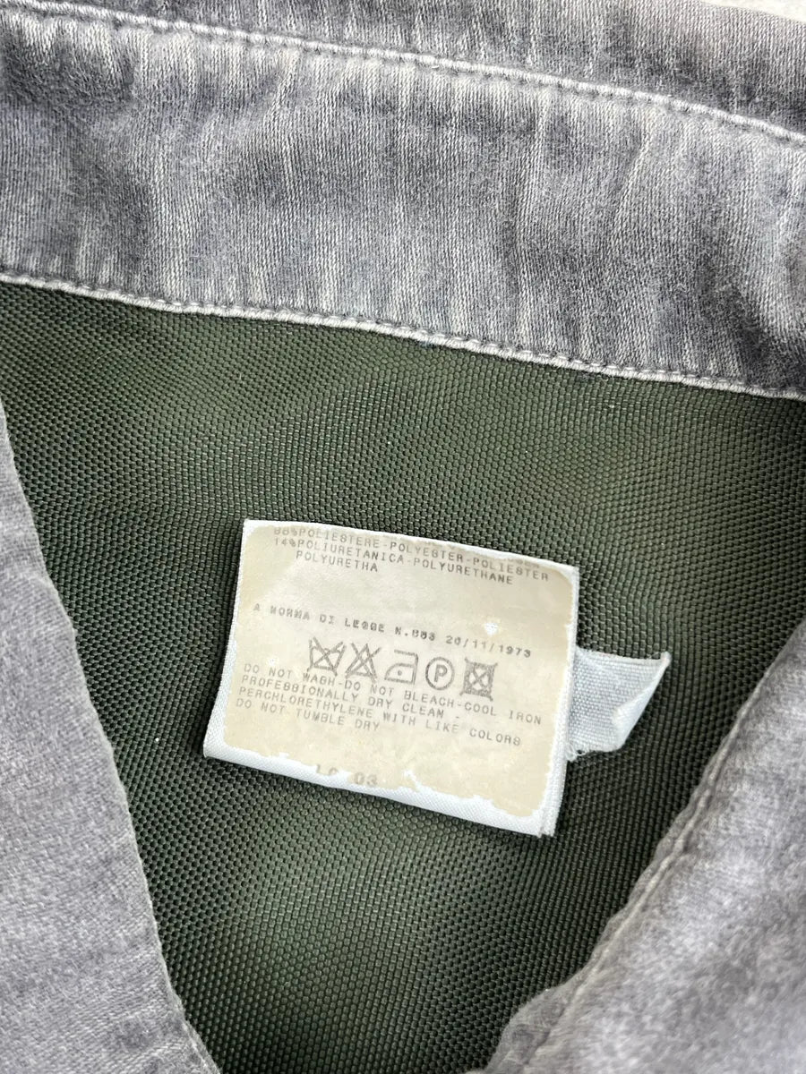 SS2003 Dolce & Gabbana Grey Olive Panel Military Light Shirt cdiaDrOC 11
