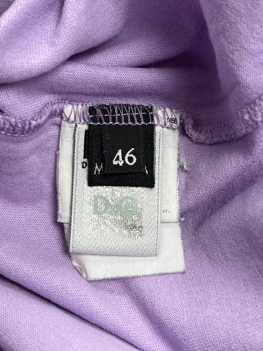 2000s Dolce & Gabbana Light Purple Sheriff Badge T-Shirt AGYSXarp 11