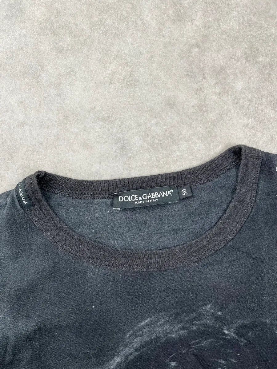 2010s Dolce & Gabbana Black Portrait T-Shirt mdrNvDfO 9
