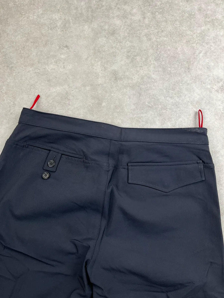 2000s Prada Dark Navy Nylon Technical Pants OqeSzHMS 5