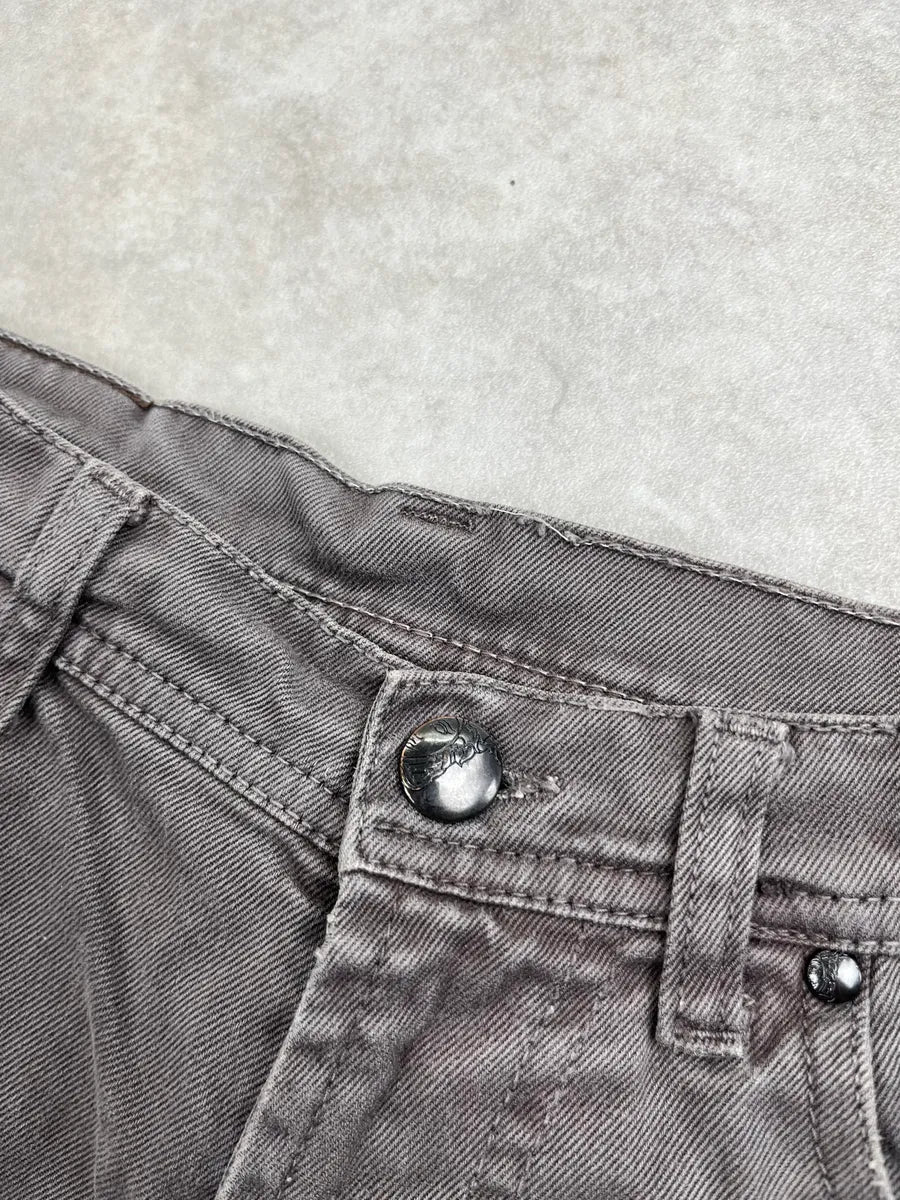 AW2011 Versace Grey Denim Medusa Hardware Jeans QUlGOKgJ 6