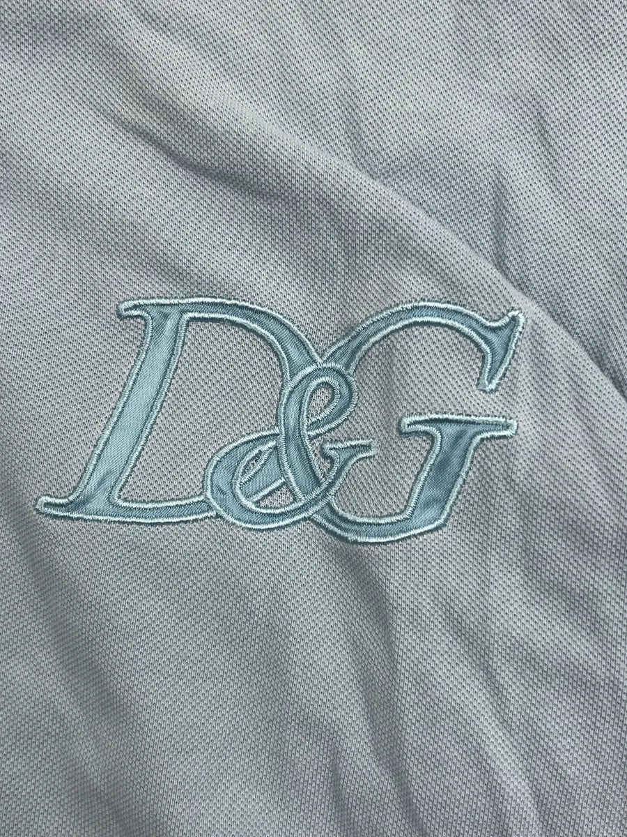 SS2007 Dolce & Gabbana Light Blue Logo Polo jvbkyCrN 8