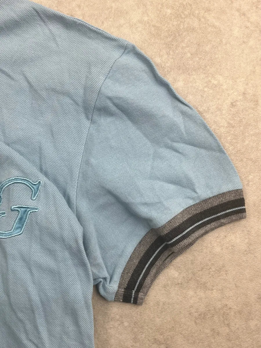 SS2007 Dolce & Gabbana Light Blue Logo Polo jvbkyCrN 7