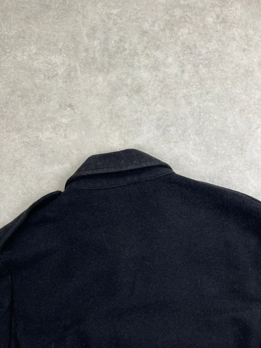 Dries Van Noten Black Wool Epaulette Military Light Jacket jtpzcAbO 6