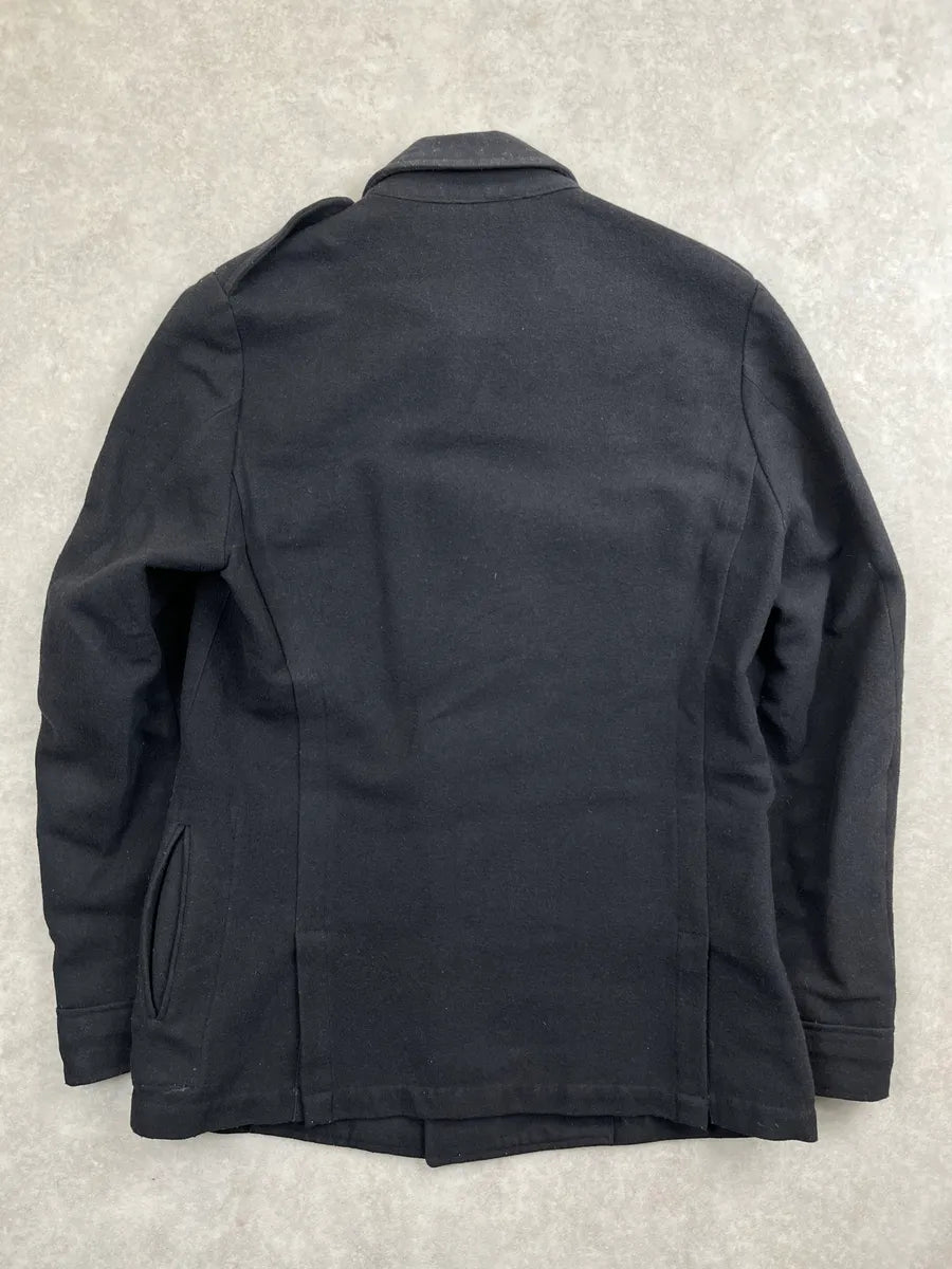 Dries Van Noten Black Wool Epaulette Military Light Jacket jtpzcAbO 4