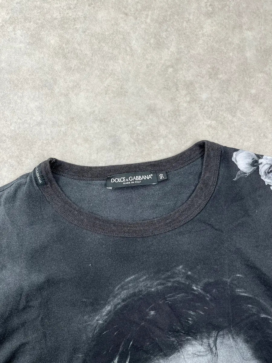2010s Dolce & Gabbana Black Portrait T-Shirt mdrNvDfO 5
