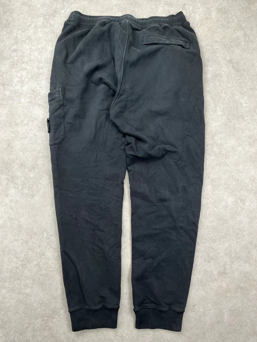 Stone Island Black Compass Patch Cargo Jogger Pants KUkesoZk 4