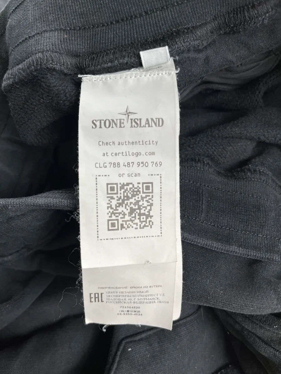 Stone Island Black Compass Patch Cargo Jogger Pants KUkesoZk 11