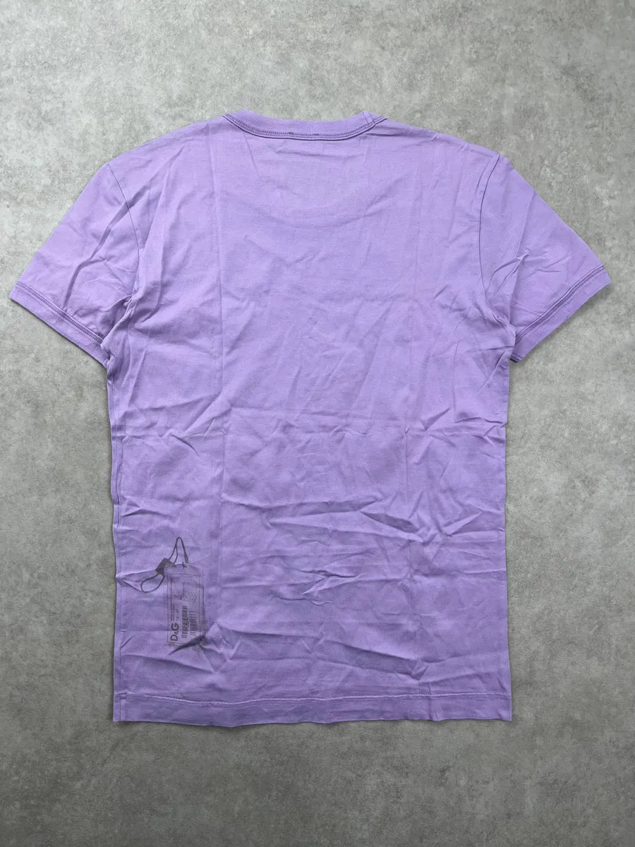 2000s Dolce & Gabbana Light Purple Sheriff Badge T-Shirt AGYSXarp 3