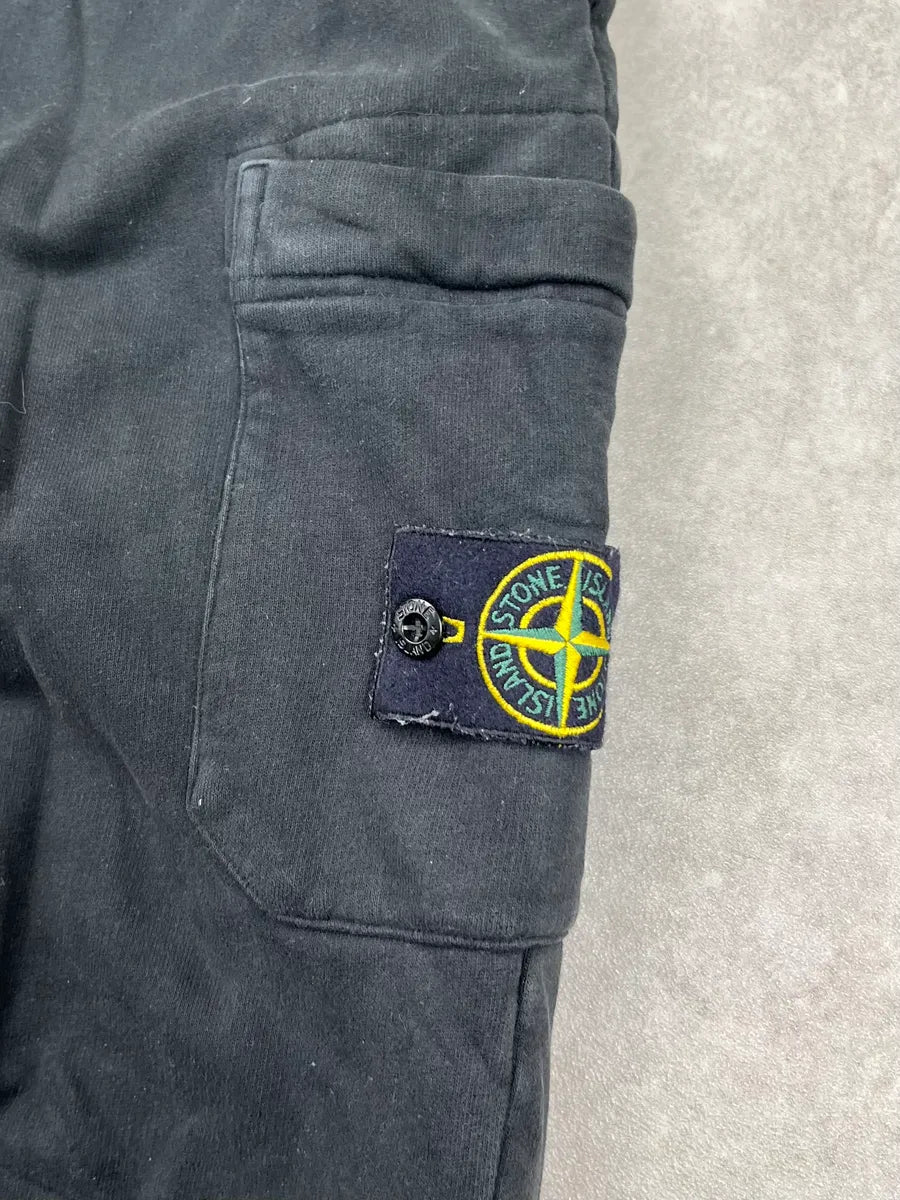 Stone Island Black Compass Patch Cargo Jogger Pants KUkesoZk 8