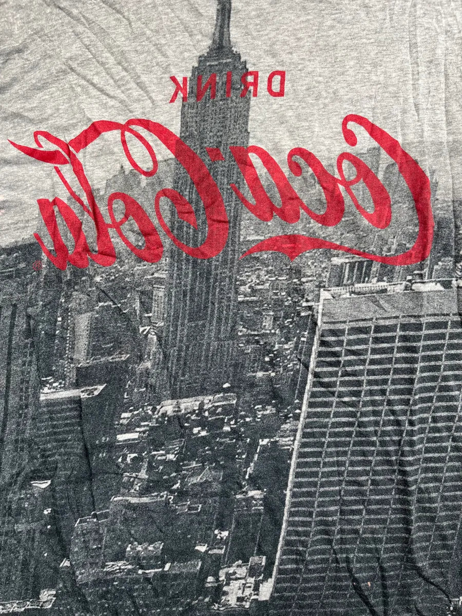 AW2011 Dolce & Gabbana Grey Coca-Cola Empire State Graphic T-Shirt SfRTABWy 7