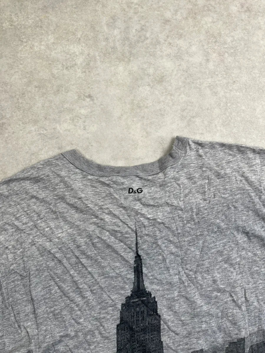 AW2011 Dolce & Gabbana Grey Coca-Cola Empire State Graphic T-Shirt SfRTABWy 5