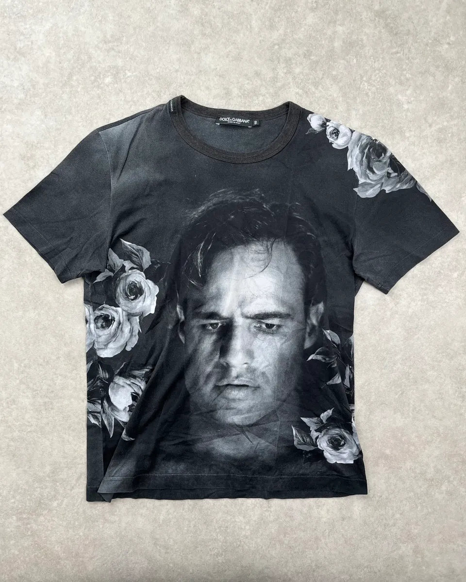 2010s Dolce & Gabbana Black Portrait T-Shirt mdrNvDfO 0