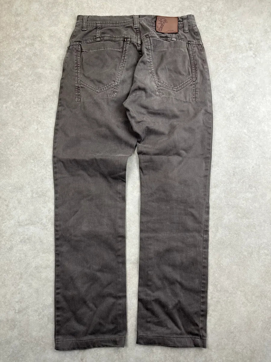 AW2011 Versace Grey Denim Medusa Hardware Jeans QUlGOKgJ 4