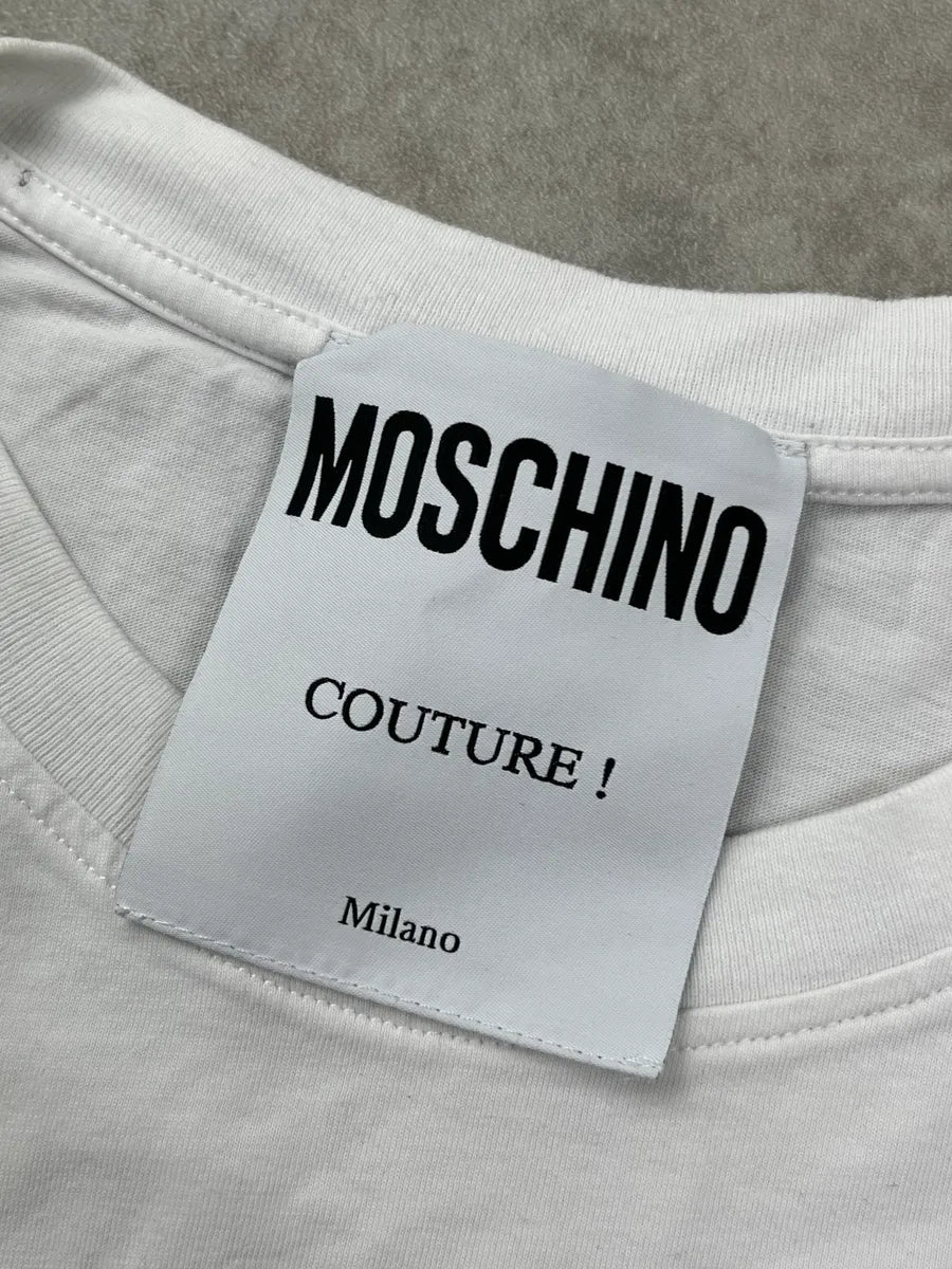 AW2014 Moschino Italian Flag Slogan T-Shirt WmWIZern 8