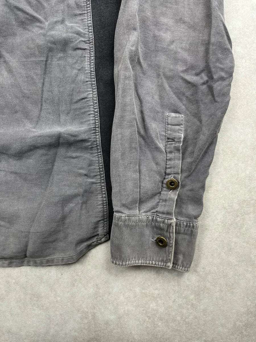 SS2003 Dolce & Gabbana Grey Olive Panel Military Light Shirt cdiaDrOC 9