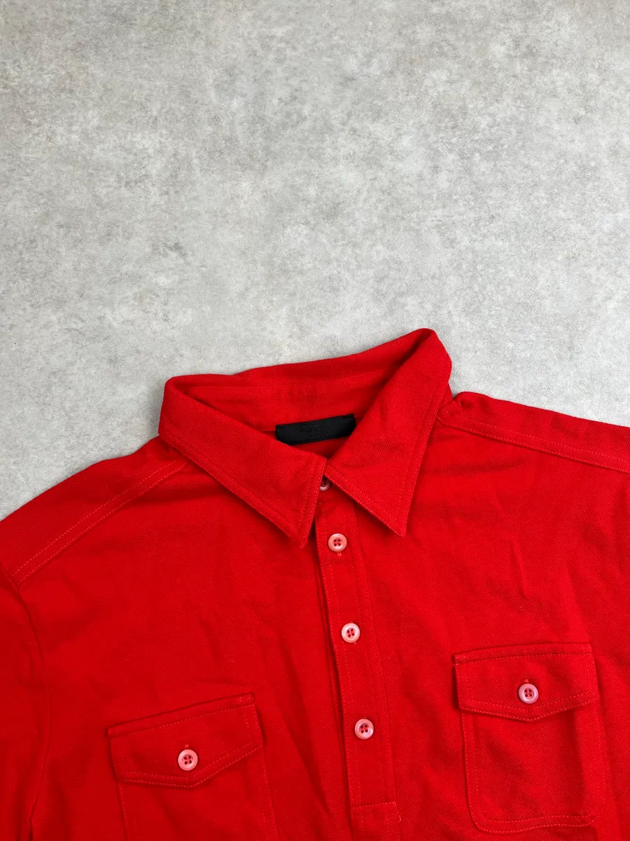 2000s Prada Red Multi-Pocket Polo puHRVwGn 4