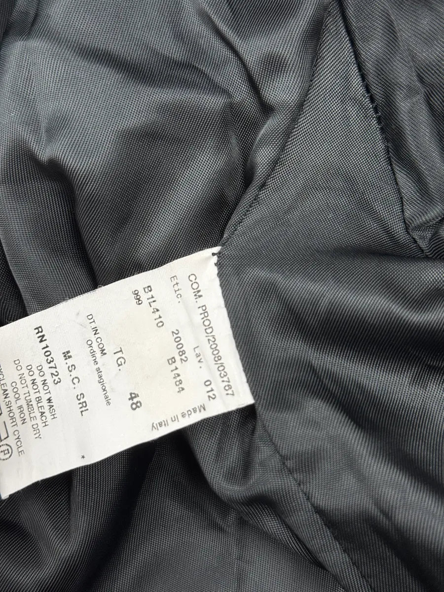 AW2008 Emporio Armani Dark Green Suede Faux Fur Collar Coat FKlBpFxB 11