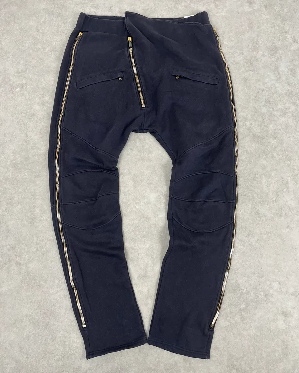 Pierre Balmain Asymmetrical Zip Navy Joggers nTvEHfu 0