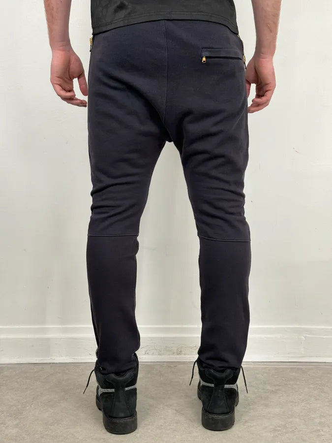 Pierre Balmain Asymmetrical Zip Navy Joggers nTvEHfu 3
