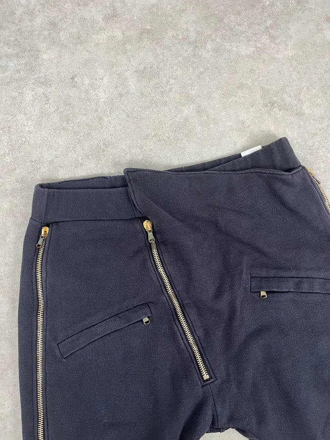 Pierre Balmain Asymmetrical Zip Navy Joggers nTvEHfu 5