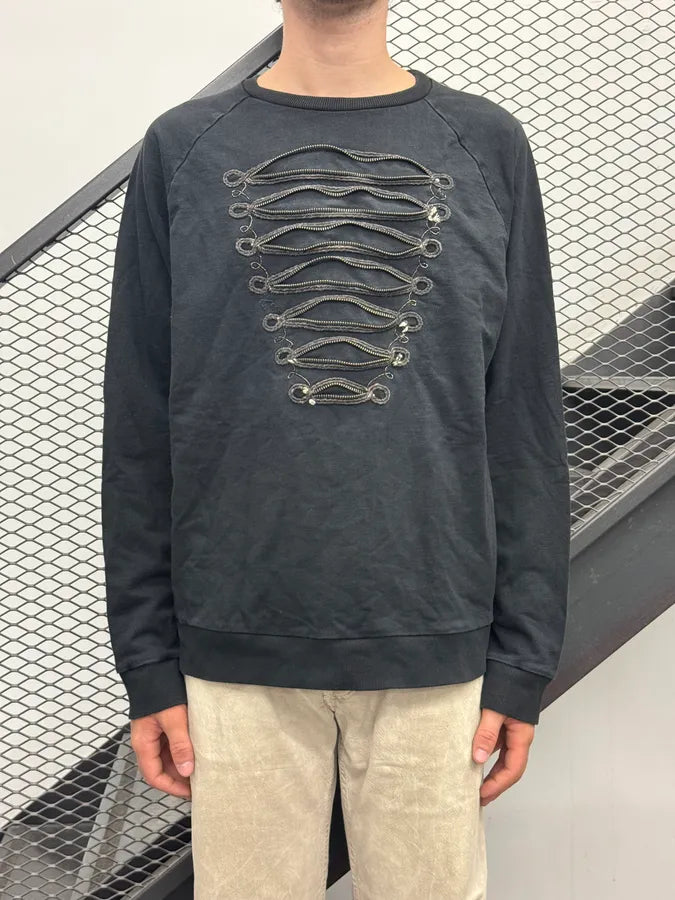 2010s Pierre Balmain Black Chain-Link Embellished Sweater DNXlQpT 1