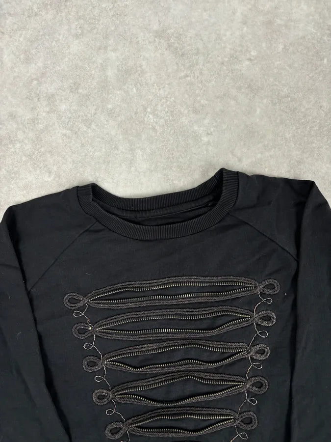 2010s Pierre Balmain Officer Cotton Sweater  KZGVSyA 3