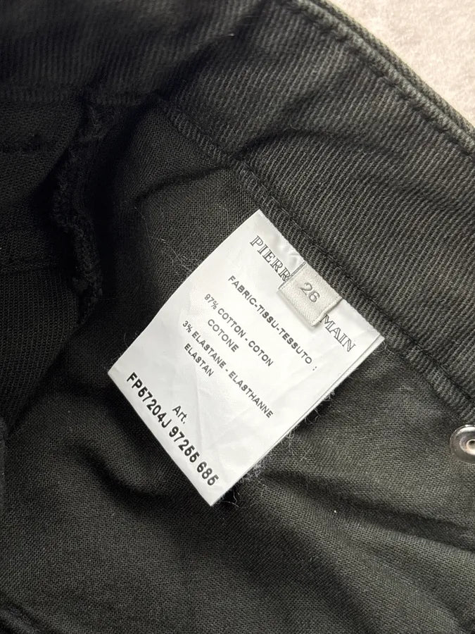 2010s Pierre Balmain Dark Green Denim Distressed Jeans dsnMbMy 10