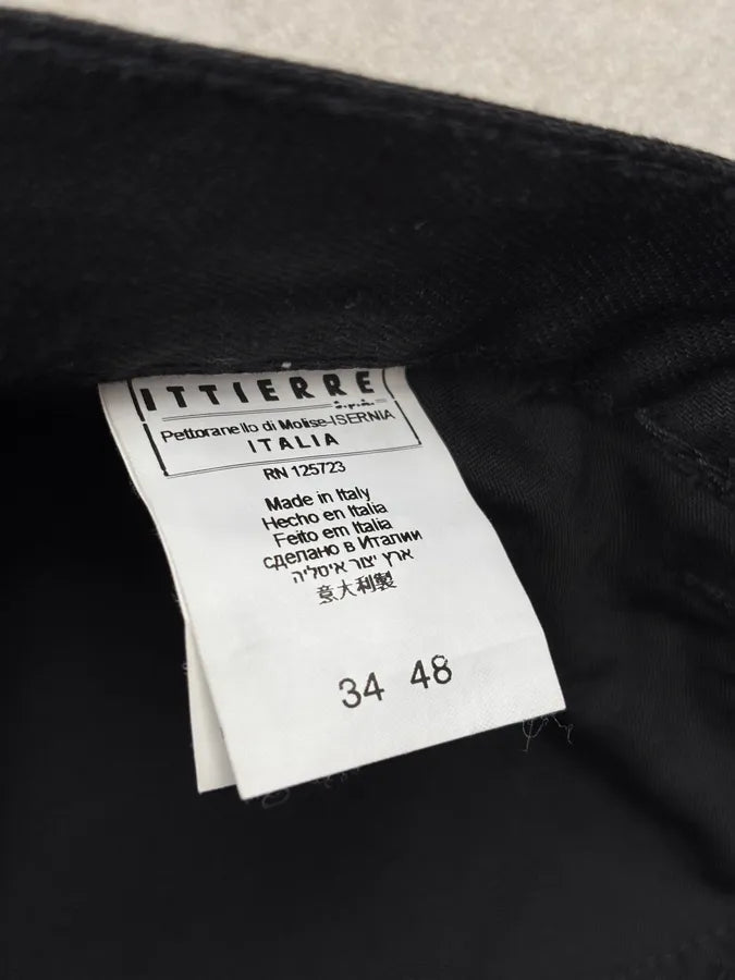 SS2013 Pierre Balmain Black Denim Lace-Up Side Jeans yHIhBhW 12