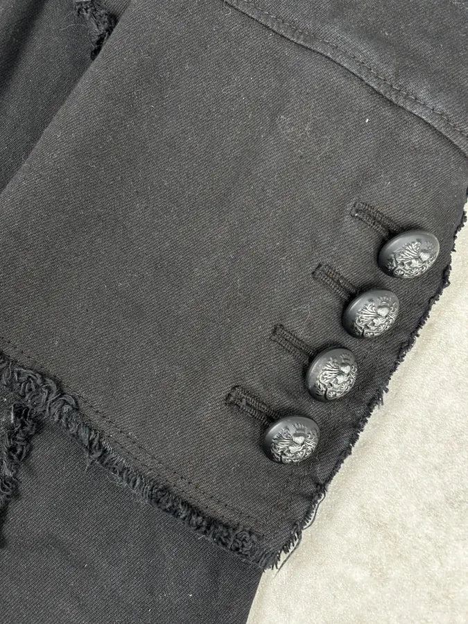 Pierre Balmain Black Double-Breasted Officer Napoleon Jacket REZjpol 8