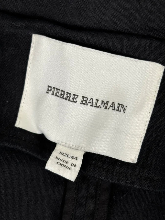 Pierre Balmain Black Double-Breasted Officer Napoleon Jacket REZjpol 9