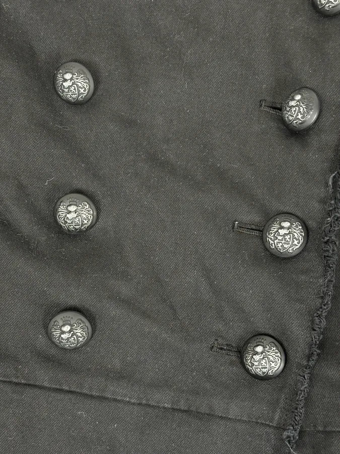 Pierre Balmain Black Double-Breasted Officer Napoleon Jacket REZjpol 7