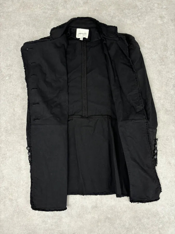 Pierre Balmain Black Double-Breasted Officer Napoleon Jacket REZjpol 6