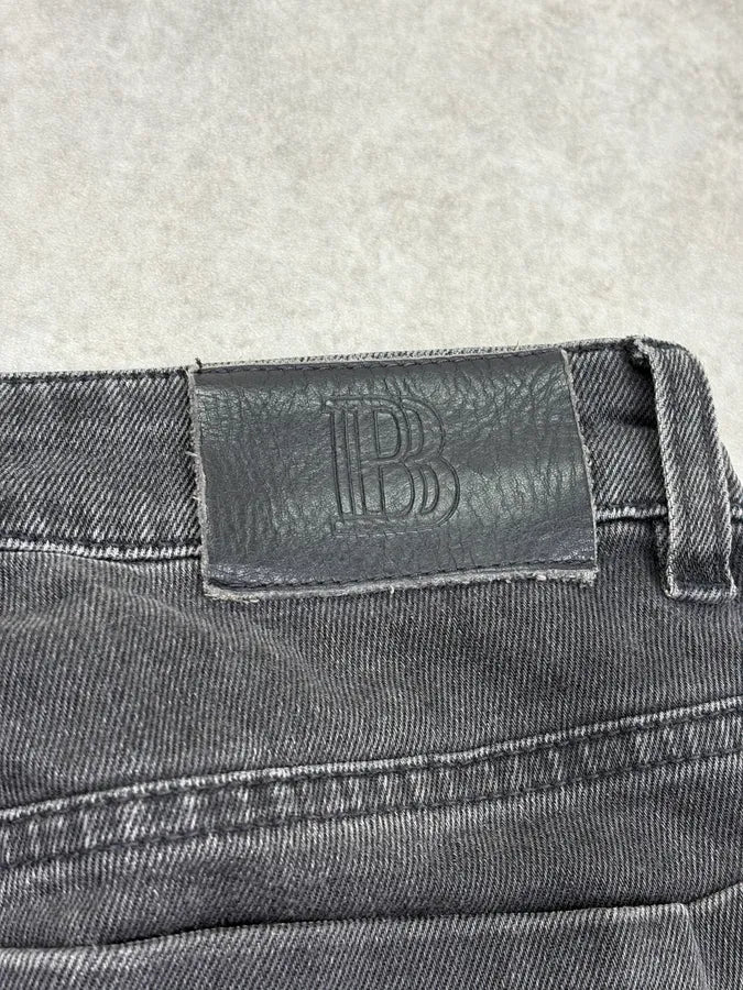 2000s Pierre Balmain Faded Grey Biker Denim Jeans  lCswAkD 10