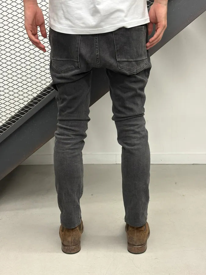 2000s Pierre Balmain Faded Grey Biker Denim Jeans  lCswAkD 3