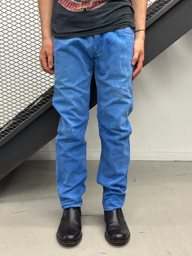 SS2012 Pierre Balmain Blue Electric Denim Jeans BAnDvrP 3